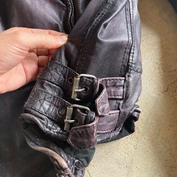 Muubaa Leather Biker Jacket US 2 - Picture 8 of 11